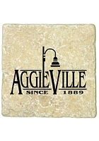 Aggieville Lamp 4x4 Coaster - Black