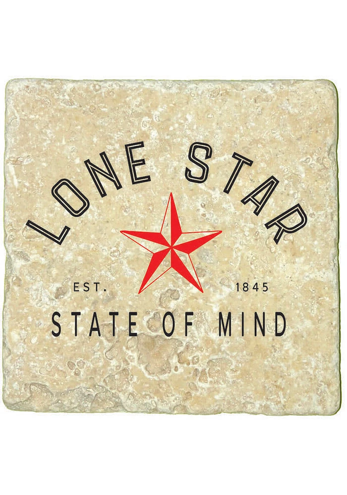 Texas State of Mind 4x4 Coaster - Black