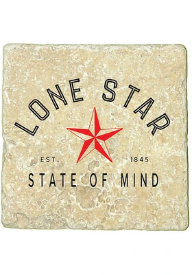Texas State of Mind 4x4 Coaster - Black