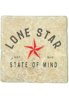 Texas State of Mind 4x4 Coaster - Black