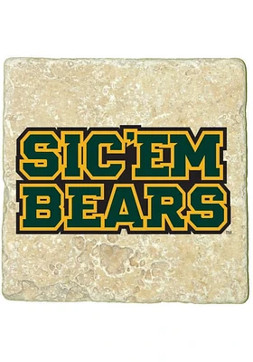 Baylor Bears Sicem Bears 4x4 Coaster - Green