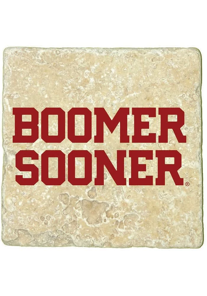 Oklahoma Sooners Boomer Sooner 4x4 Coaster - Red