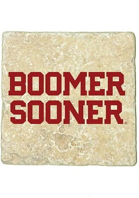 Oklahoma Sooners Boomer Sooner 4x4 Coaster - Red