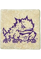 TCU Horned Frogs Mascot 4x4 Coaster - Purple