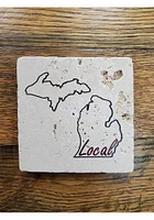 Michigan Local 4x4 Coaster - Black