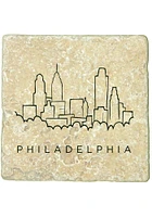 Philadelphia Skyline 4x4 Coaster - Black