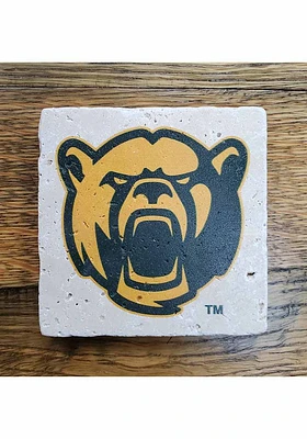 Baylor Bears Mascot Logo 4x4 Coaster - Green