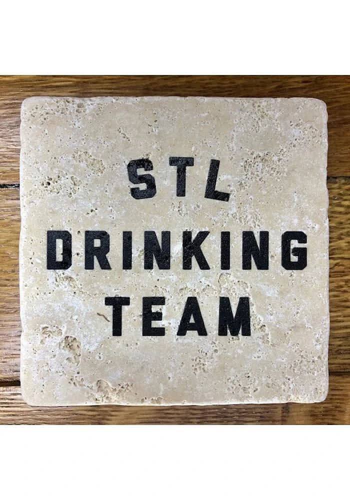St Louis STL Drinking Team 4x4 Coaster - Black