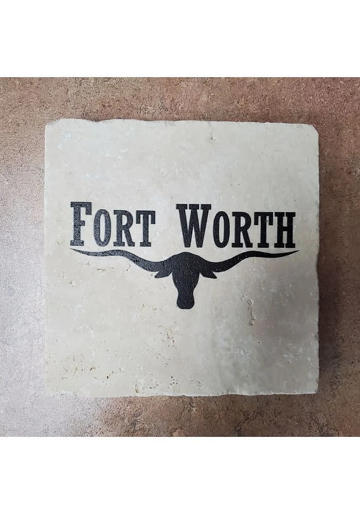 Dallas Ft Worth Fort Worth 4x4 Coaster - Black