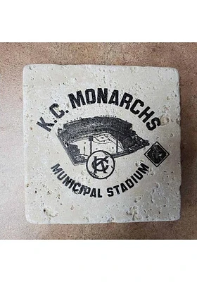 Kansas City Monarchs KC Monarchs 4x4 Coaster - Black
