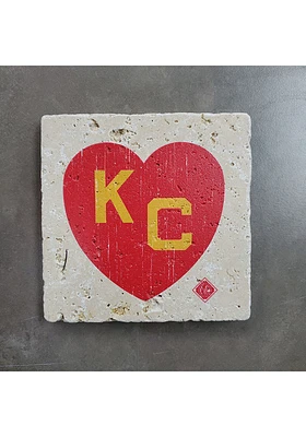 Kansas City Monarchs 4x4 Logo Coaster - Red