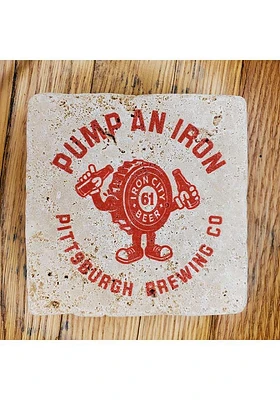 Pittsburgh Pittsburgh Brewing Co Pump An Iron Coaster - Red