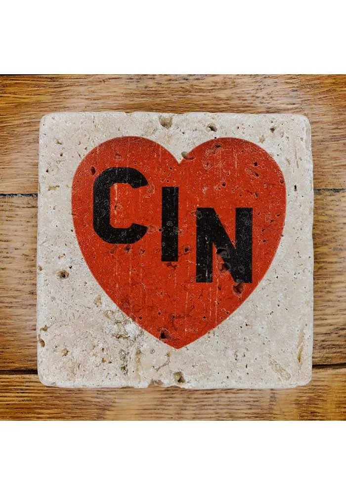 Cincinnati Heart Coaster