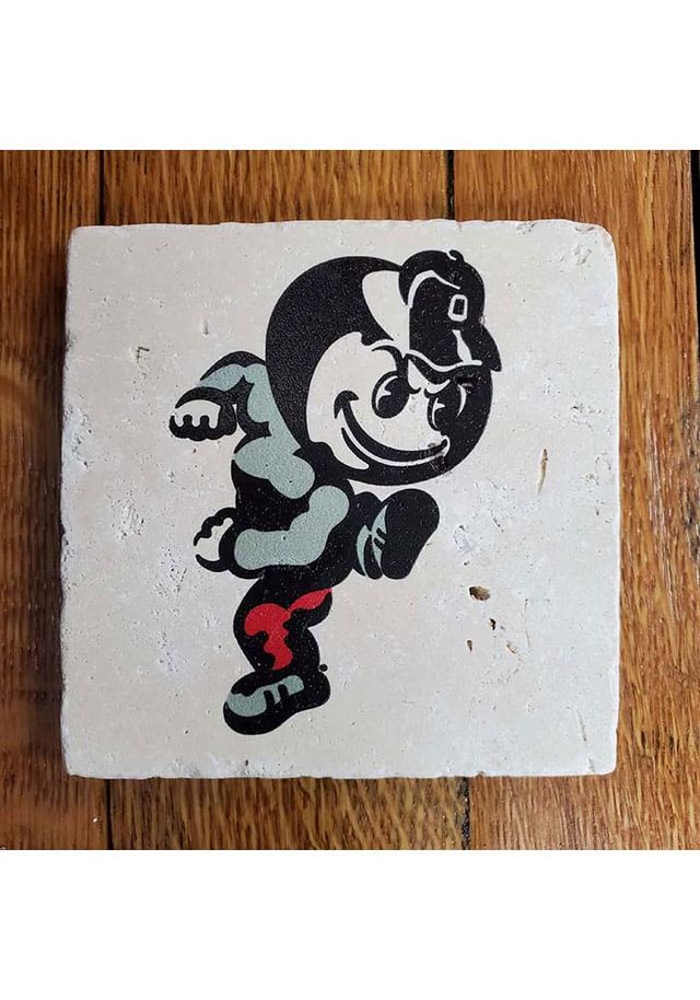 Ohio State Buckeyes Mascot Vault 4x4 Coaster - Black