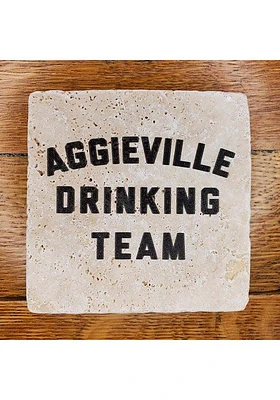 Manhattan Aggieville Drinking Team Coaster - Black