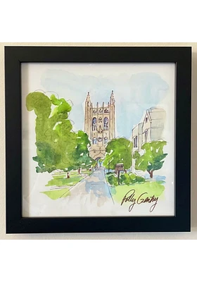Missouri Tigers watercolor art Wall Art
