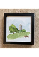 Kansas Jayhawks watercolor art Graphic Wall Art - Green
