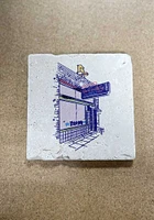 Manhattan Rock-A-Belly Building Coaster - Purple
