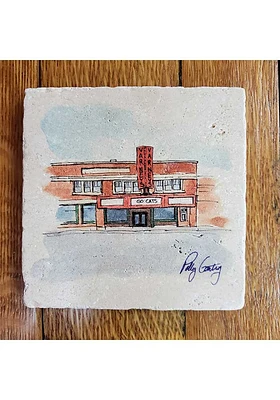 Manhattan Varneys Polly Gentry Coaster - White