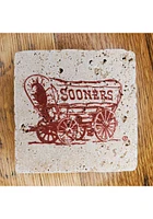 Oklahoma Sooners Sooners Wagon 4x4 Stone Coaster - Red