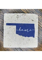 Oklahoma Script Home Coaster - Brown