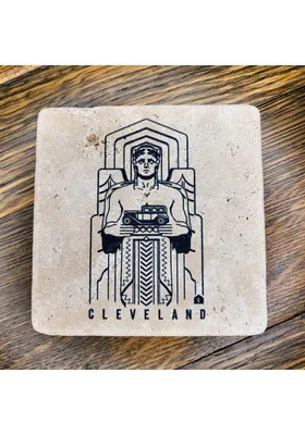 Cleveland Guardian Statue Coaster