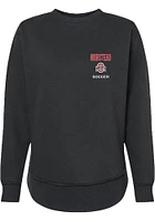 Parker Grinstead  Rally Ohio State Buckeyes Womens Black NIL Embroidered Crew Sweatshirt