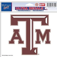Texas A&M Aggies 5x6 Multi Use Auto Decal - Red