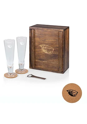 Oregon State Beavers Pilsner Beer Glass Drink Set