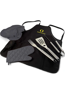 Oregon Ducks Pro Grill BBQ Apron Set