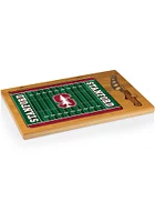 Stanford Cardinal Icon Glass Top Cutting Board
