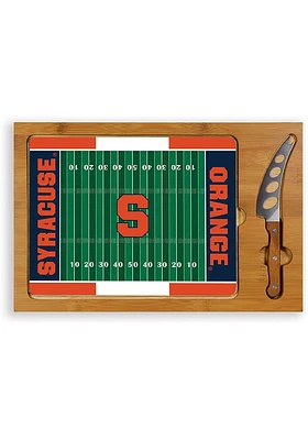 Syracuse Orange Icon Football Glass Top Cutting Board