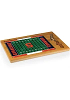 Syracuse Orange Icon Football Glass Top Cutting Board