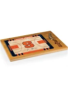 Syracuse Orange Icon Basketball Glass Top Cutting Board