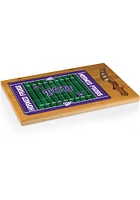 TCU Horned Frogs Icon Glass Top Cutting Board