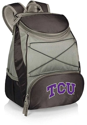 Picnic Time TCU Horned Frogs Black PTX Cooler Backpack