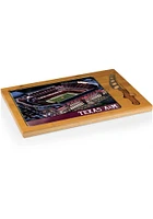 Texas A&M Aggies Icon Basketball Glass Top Cutting Board