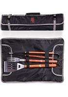 USC Trojans 3 Piece Tote BBQ Tool Set