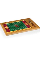 USC Trojans Icon Glass Top Cutting Board