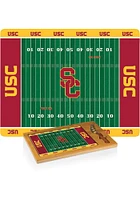 USC Trojans Icon Glass Top Cutting Board