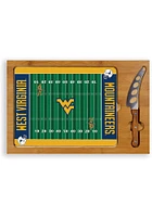 West Virginia Mountaineers Icon Glass Top Cutting Board