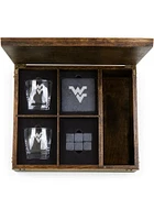 West Virginia Mountaineers Whiskey Box Gift Drink Set