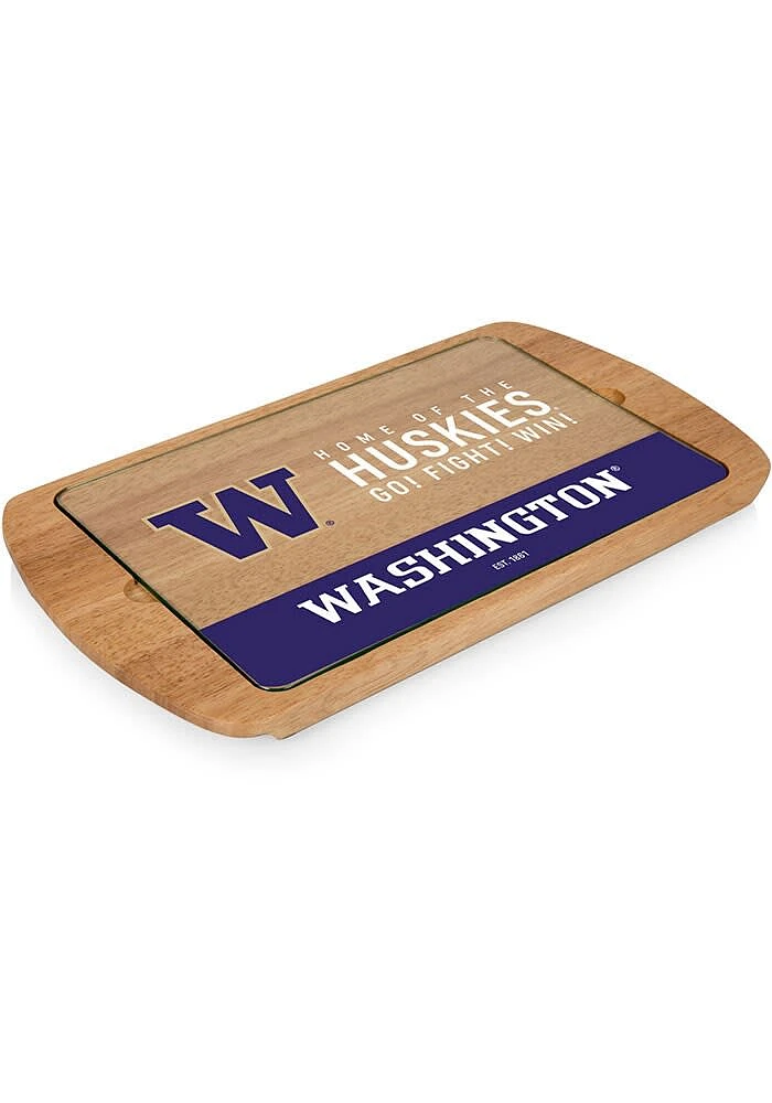 Washington Huskies Billboard Glass Top Serving Tray