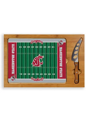Washington State Cougars Icon Glass Top Cutting Board