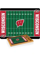 Wisconsin Badgers Icon Glass Top Cutting Board
