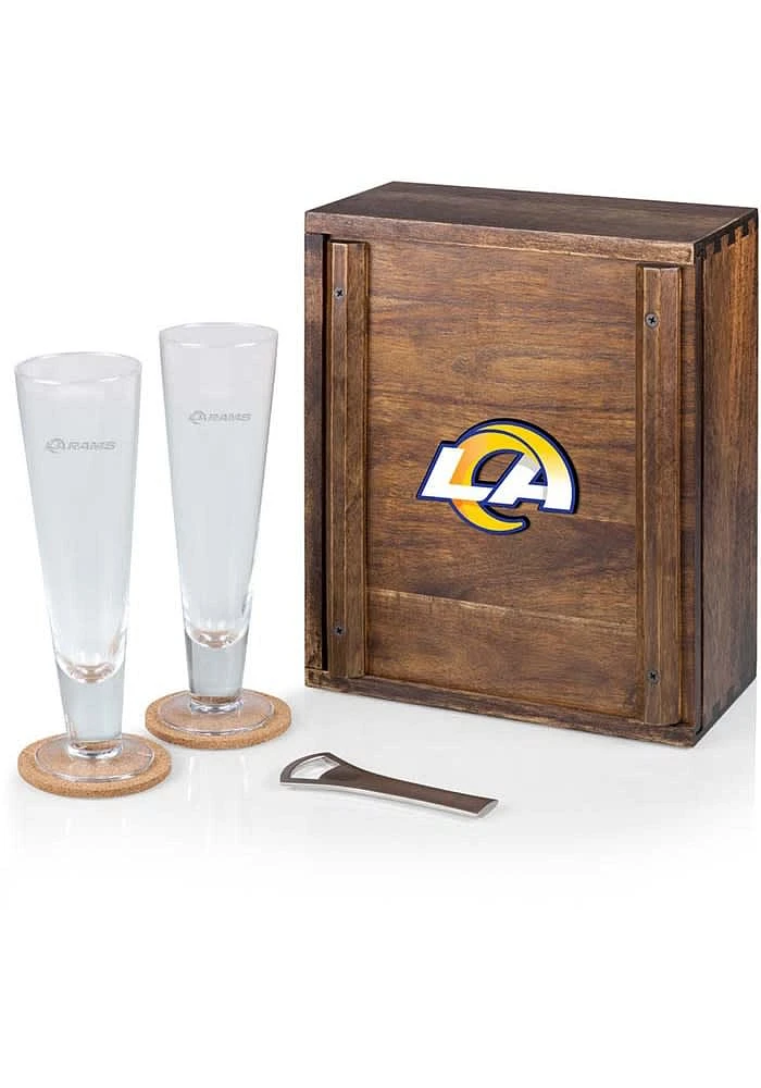Los Angeles Rams Pilsner Beer Glass Gift Set Drink Set
