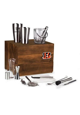 Cincinnati Bengals Madison Bar 19 Piece Colored Drink Set