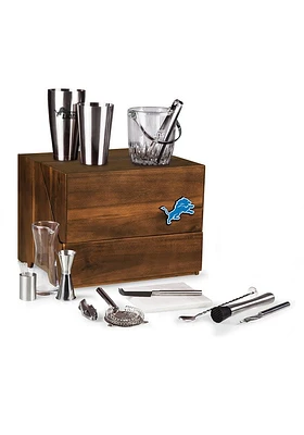 Detroit Lions Madison Bar 19 Piece Colored Drink Set