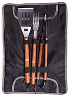 Kansas City Chiefs 3 Piece Tote BBQ Tool Set