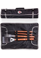 Kansas City Chiefs 3 Piece Tote BBQ Tool Set